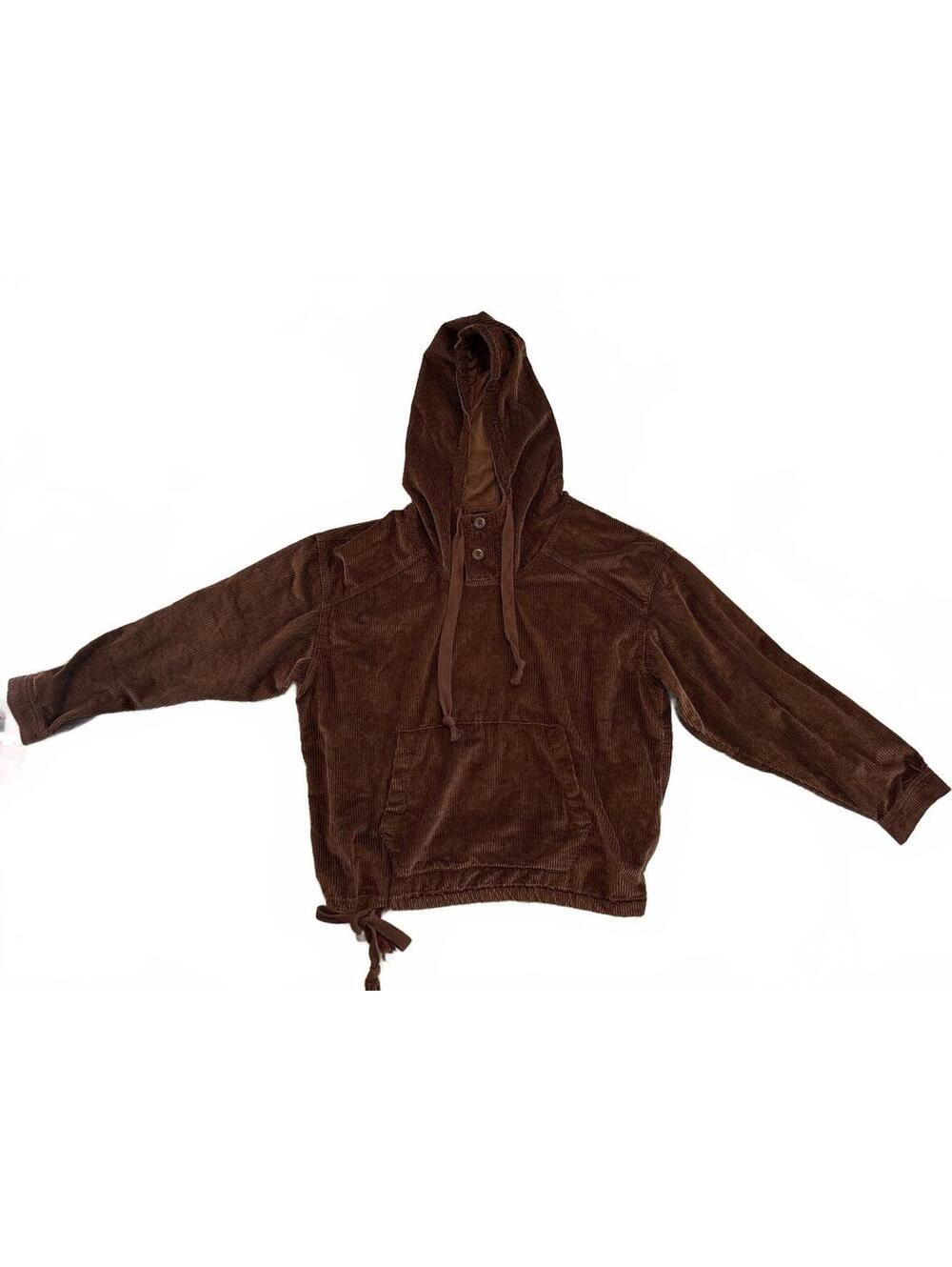 American Eagle Brown Corduroy Hoodie - Woman’s Medium